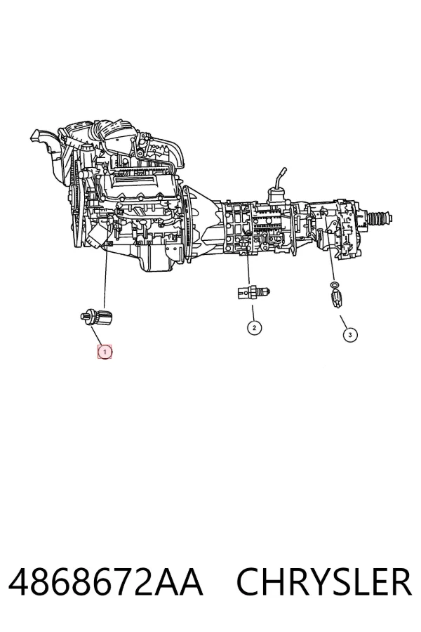 Czujnik ciśnienia oleju 4868672AA Chrysler