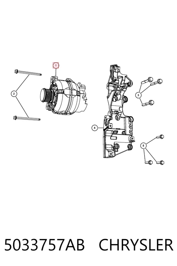 Alternator 5033757AB Chrysler