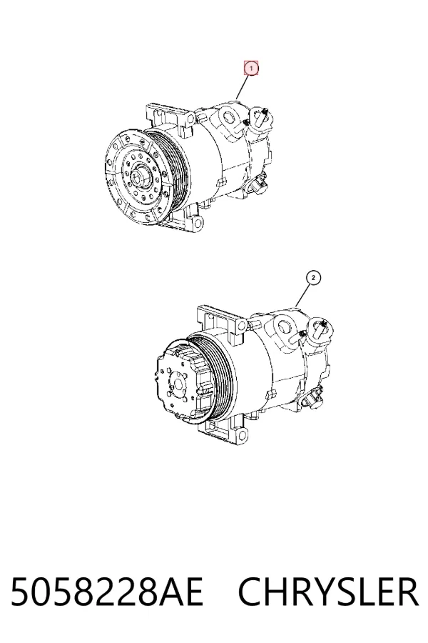 Sprężarka klimatyzacji 5058228AE Chrysler