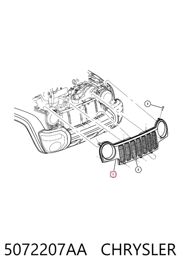 Atrapa chłodnicy Jeep Liberty/Cherokee 