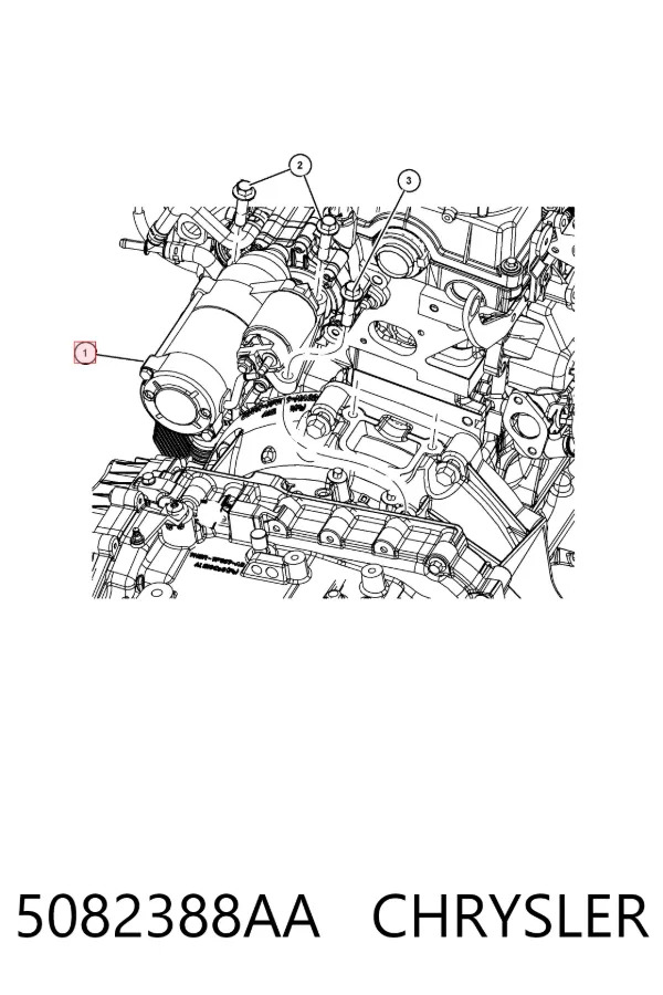Rozrusznik 5082388AA Chrysler