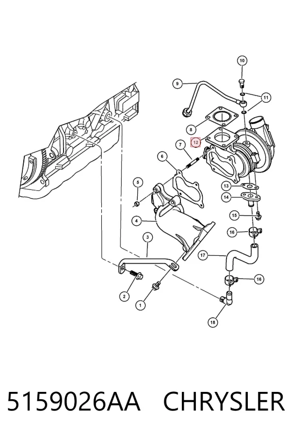 Turbina 5159026AA Chrysler