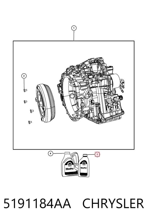 Olej przekładniowy 5191184AA Chrysler
