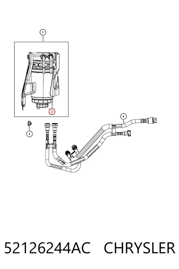 Filtr paliwa 52126244AC Chrysler