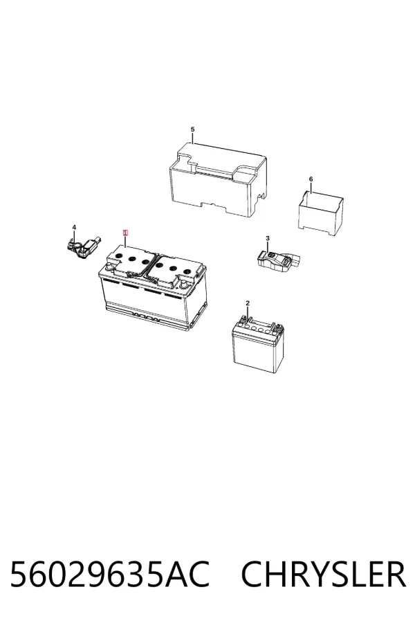 Bateria (akumulator) 56029635AC Chrysler