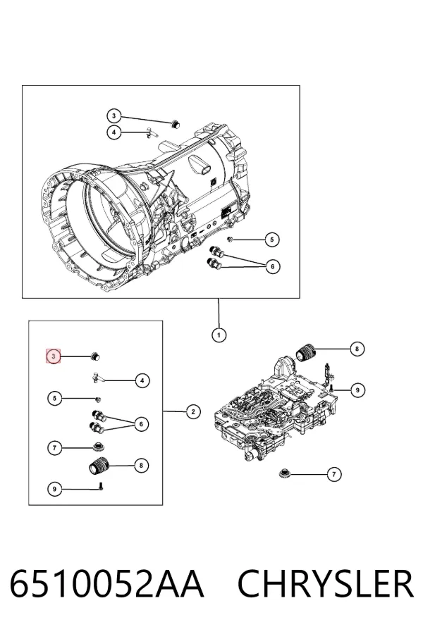 Miska automatycznej skrzyni biegów 6510052AA Chrysler
