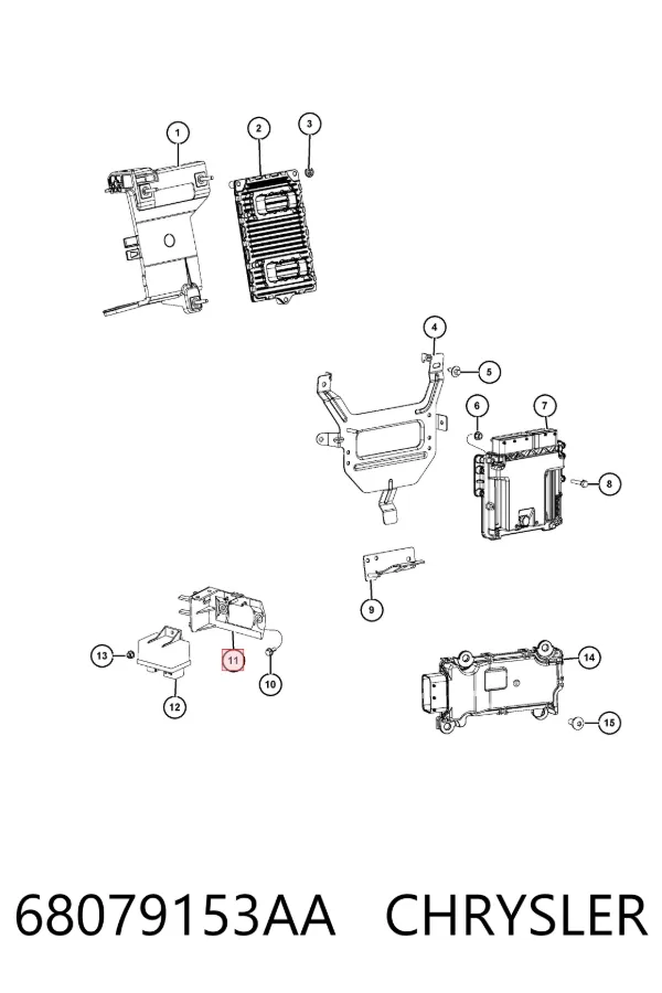 Przekaźnik świec żarowych 68079153AA Chrysler