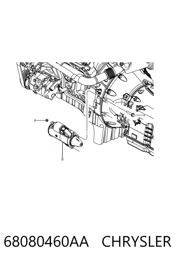 Rozrusznik 68080460AA Chrysler