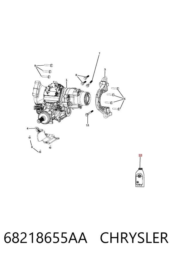 Olej przekładniowy 68218655AA Chrysler
