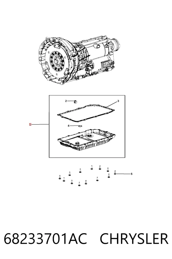 Miska automatycznej skrzyni biegów 68233701AC Chrysler