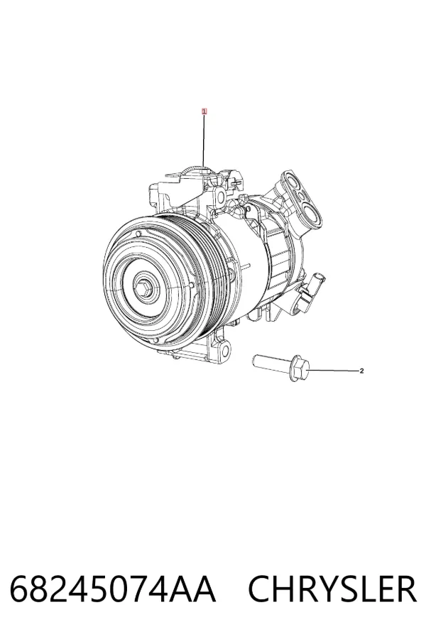 Sprężarka klimatyzacji 68245074AA Chrysler