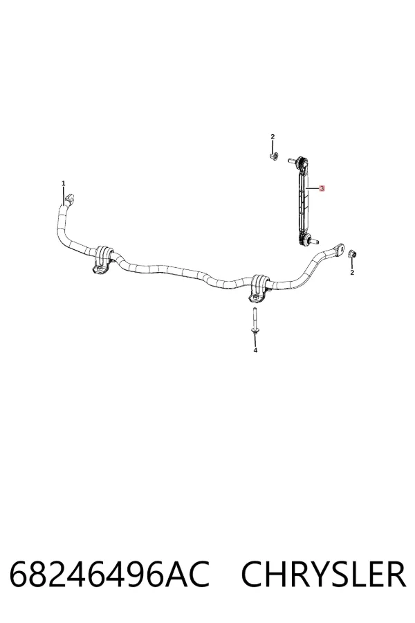Łącznik stabilizatora przedniego 68246496AC Chrysler