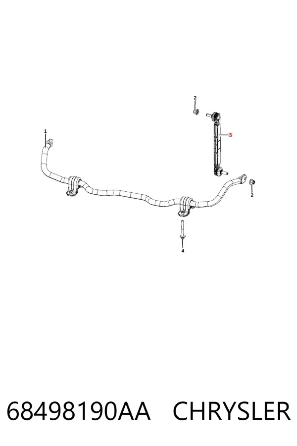 Łącznik stabilizatora przedniego 68498190AA Chrysler