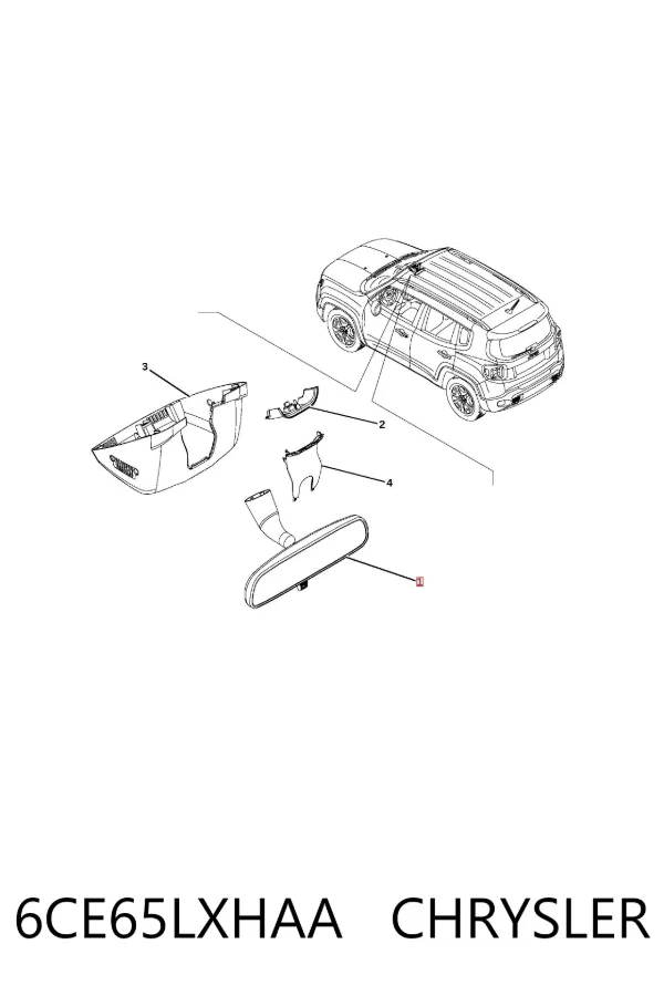 Lusterko wewnętrzne Jeep RENEGADE BU