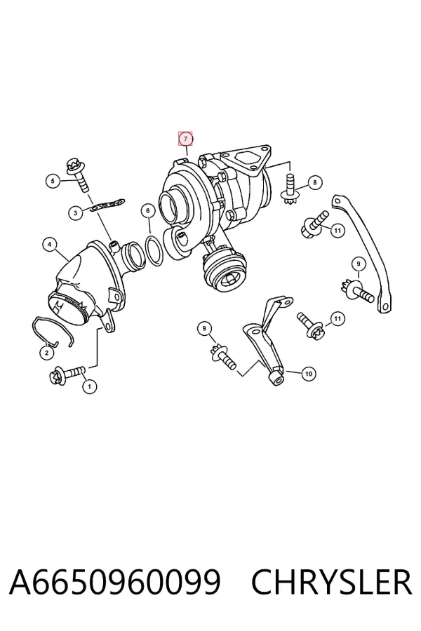 Turbina A6650960099 Chrysler