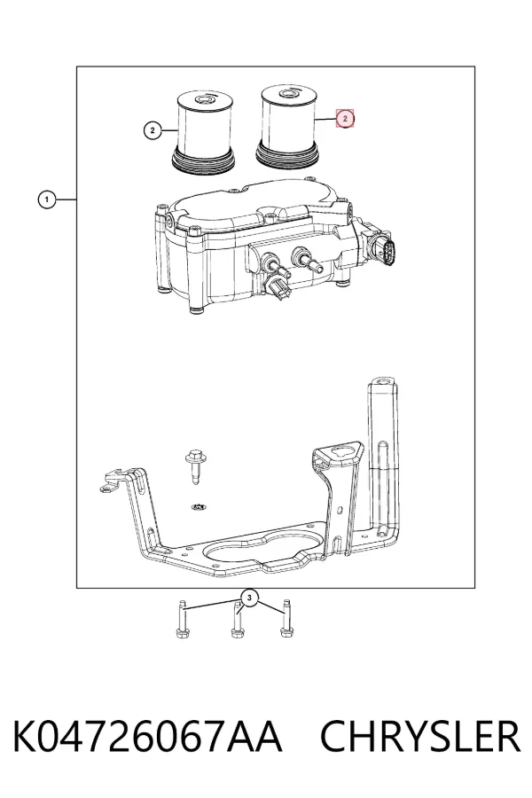 Filtr paliwa K04726067AA Chrysler