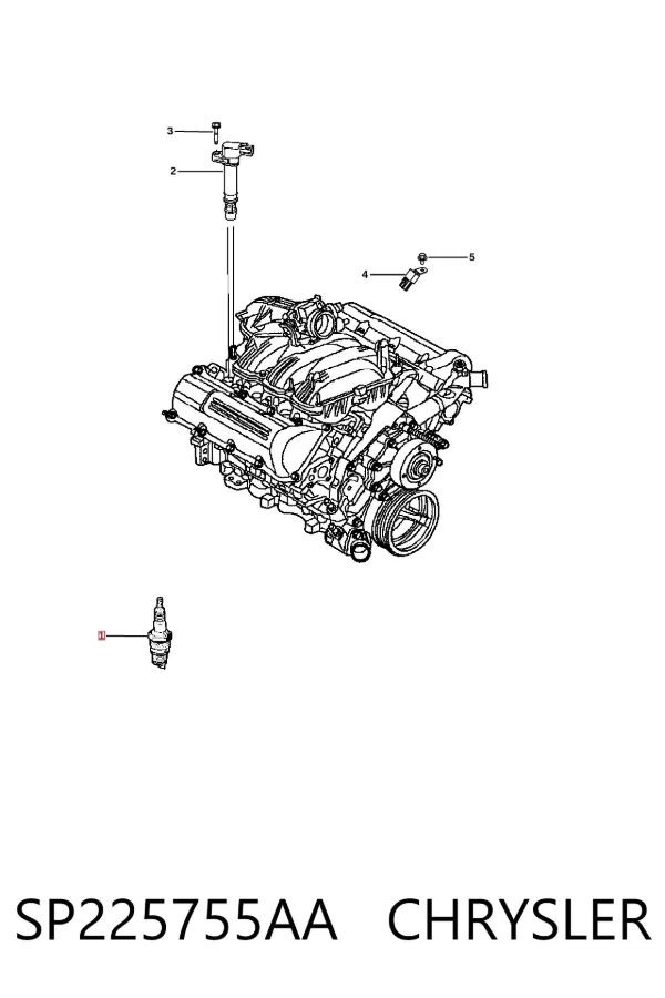 Świeca zapłonowa SP225755AA Chrysler