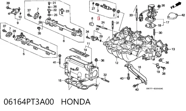 Wtryskiwacz paliwa 06164PT3A00 Honda
