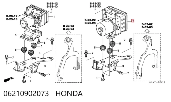 Sterownik ABS  hydrauliczny Honda Accord VII