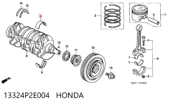 13324P2E004 Honda