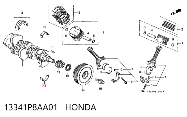  13341P8AA01 Honda