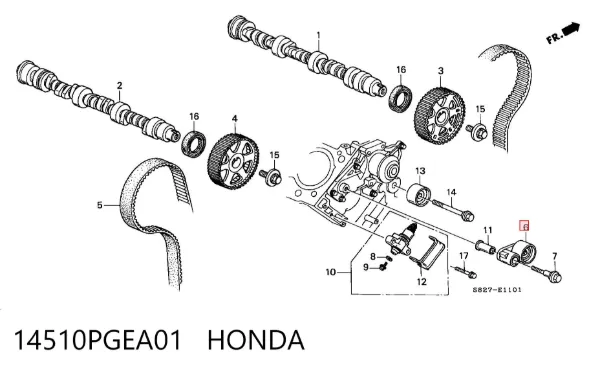 Napinacz paska rozrządu 14510PGEA01 Honda