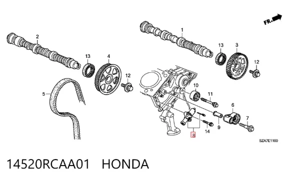Napinacz paska rozrządu 14520RCAA01 Honda