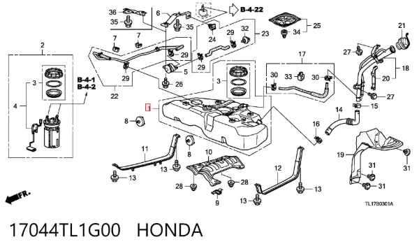 Zbiornik paliwa Honda Accord VIII