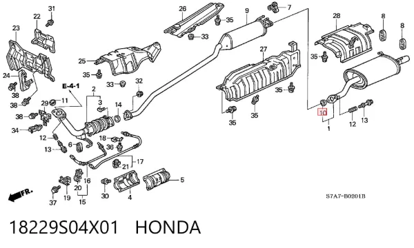 Uszczelka termostatu 18229S04X01 Honda