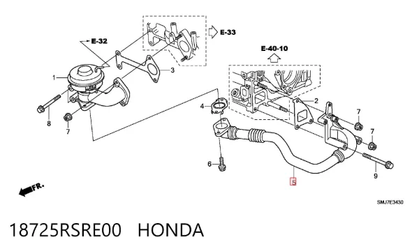  18725RSRE00 Honda