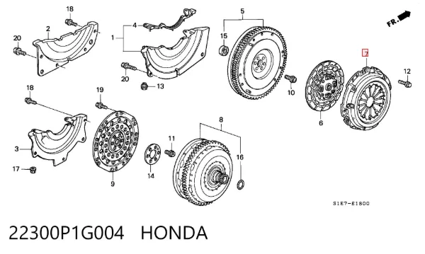 Docisk sprzęgła Honda Civic VI