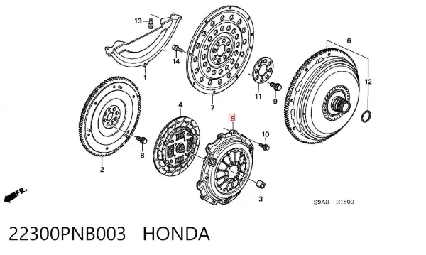 Docisk sprzęgła Honda CR-V II