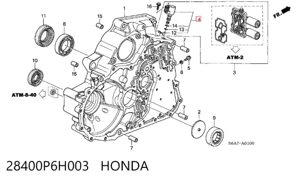 Solenoid automatycznej skrzyni biegów Honda Shuttle I