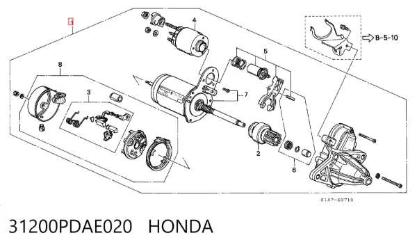 Rozrusznik Honda Accord VI