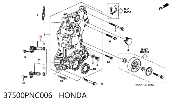 Czujnik położenia wału korbowego 37500PNC006 Honda