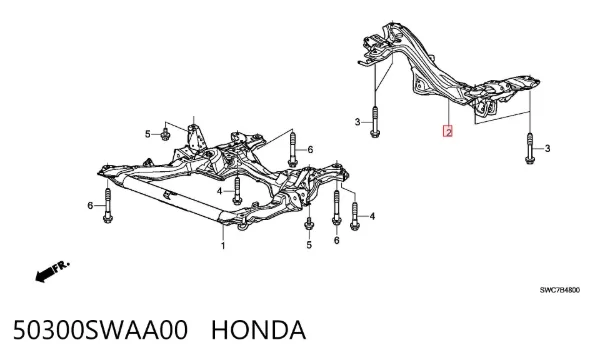 Korpus osi tylnej Honda CR-V III