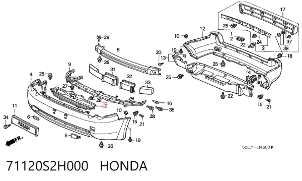 Atrapa chłodnicy Honda HR-V GH