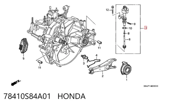 Czujnik prędkości 78410S84A01 Honda