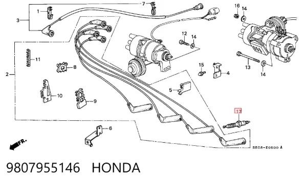 Świeca zapłonowa 9807955146 Honda