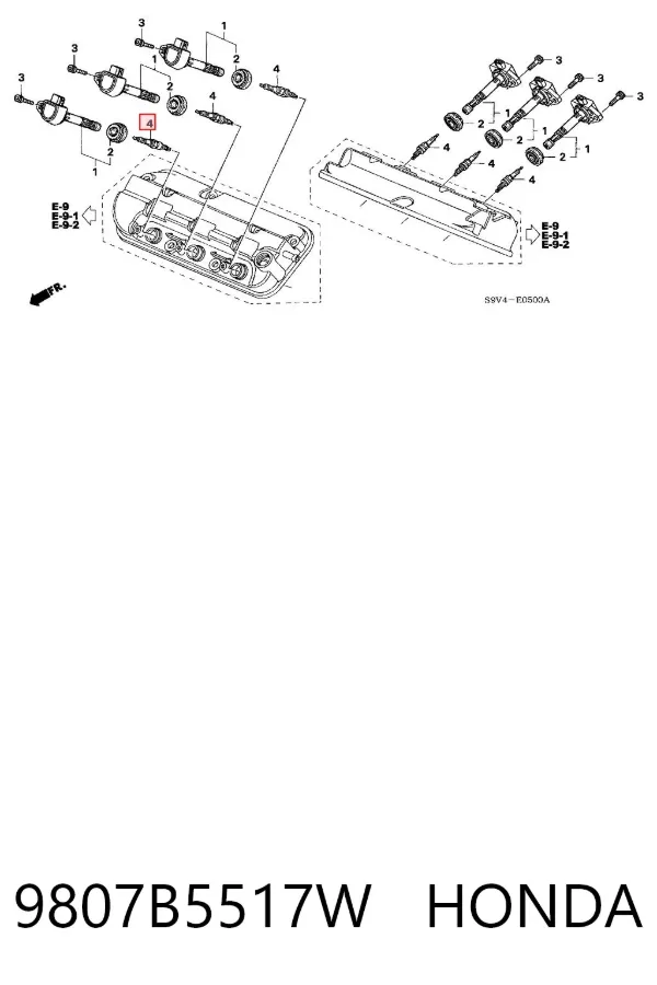 Świeca zapłonowa 9807B5517W Honda