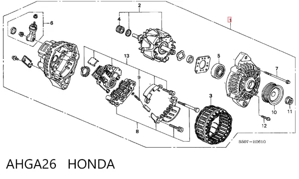Alternator AHGA26 Honda