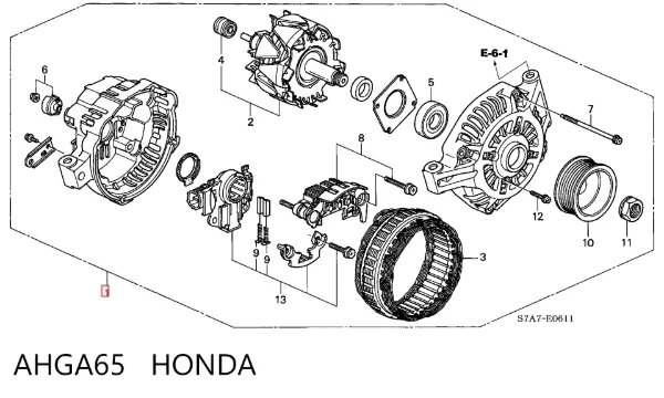 Alternator AHGA65 Honda