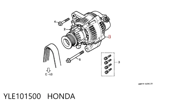 Alternator YLE101500 Honda