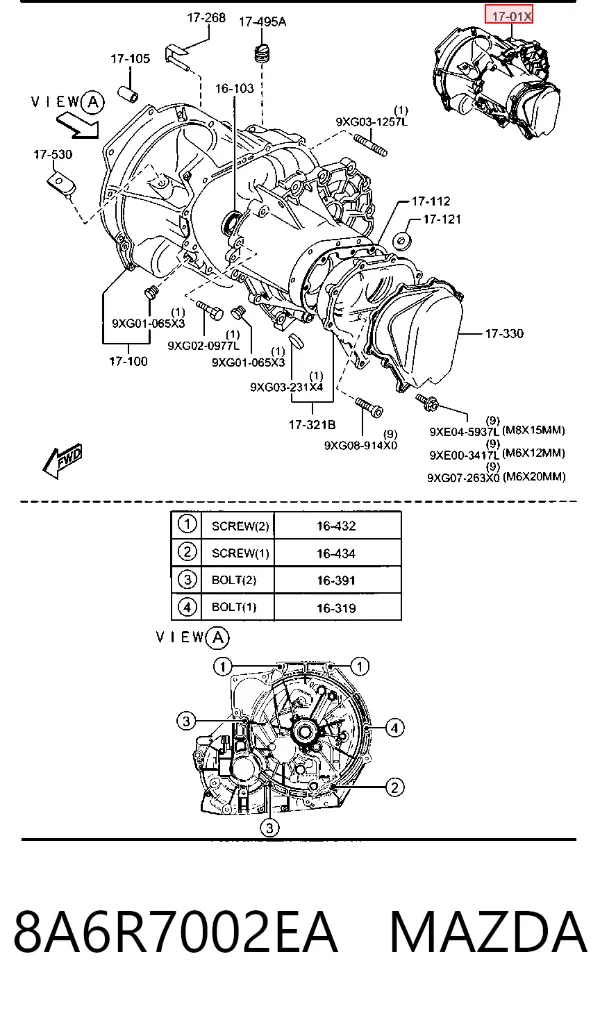 Mechaniczna skrzynia biegów w komplecie Mazda 2 II