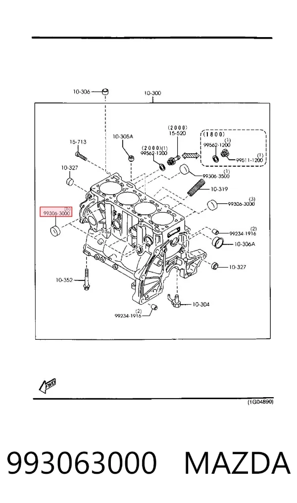 Zaślepka głowicy cylindrów/bloku cylindrów Hyundai Galloper JK