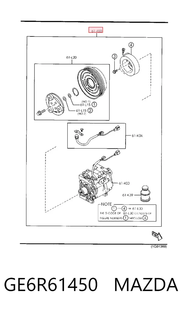 Sprężarka klimatyzacji Mazda 323 S V