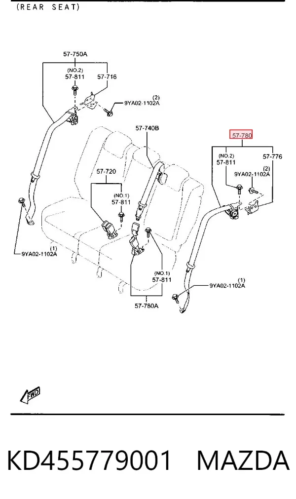  KD455779001 Mazda