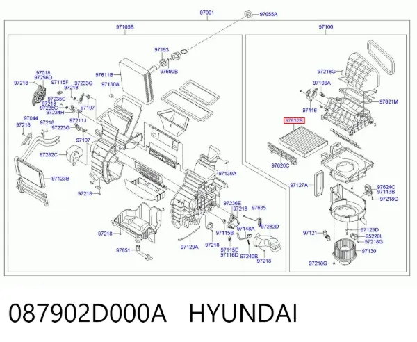 Filtr kabiny 087902D000A Hyundai/Kia