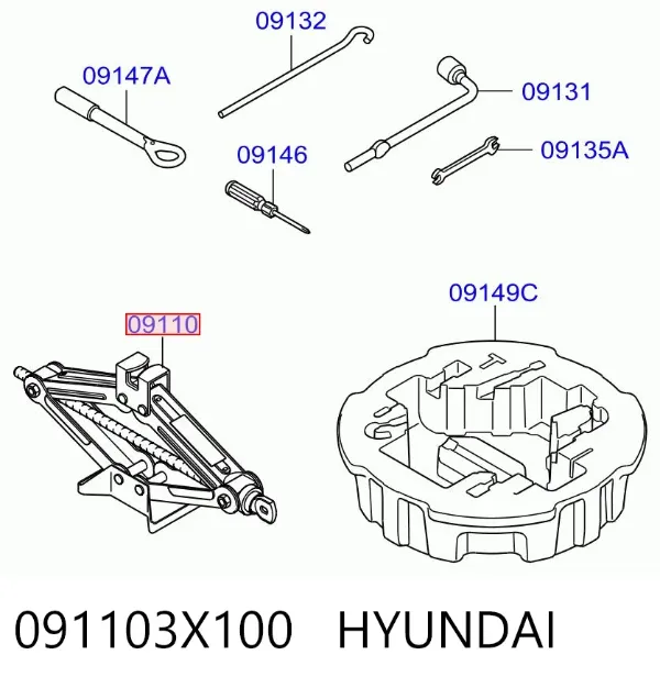  091103X100 Hyundai/Kia