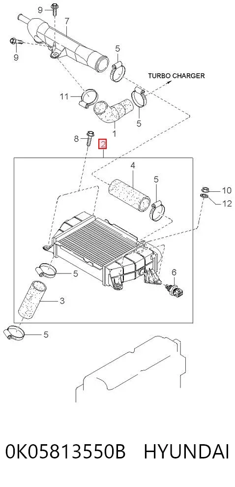 Chłodnica intercoolera KIA Sportage I